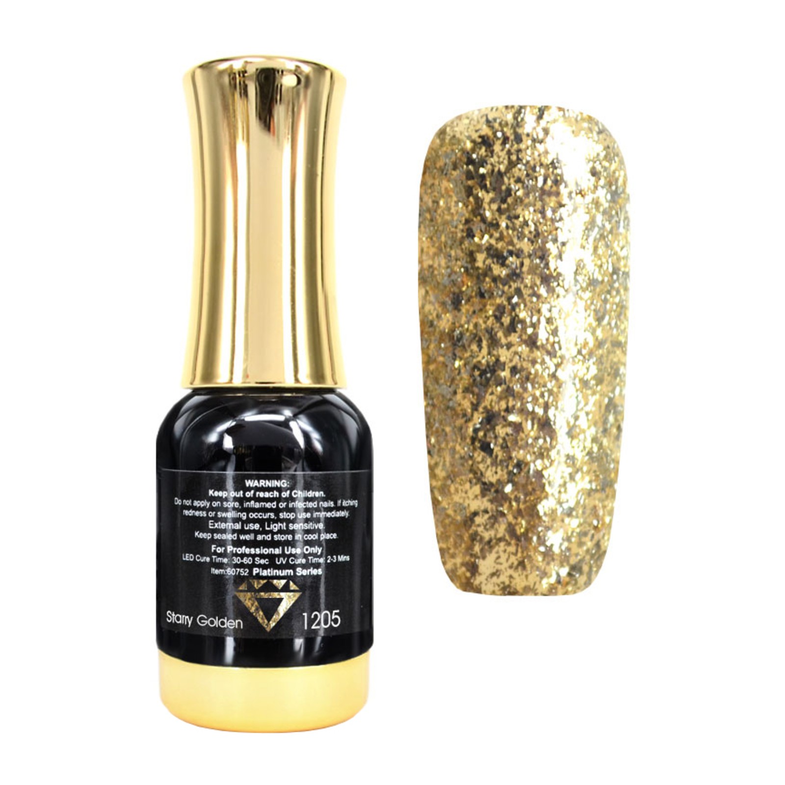 Venalisa -  1205 Platinový gel Hvězdná zlatá -  12 ml