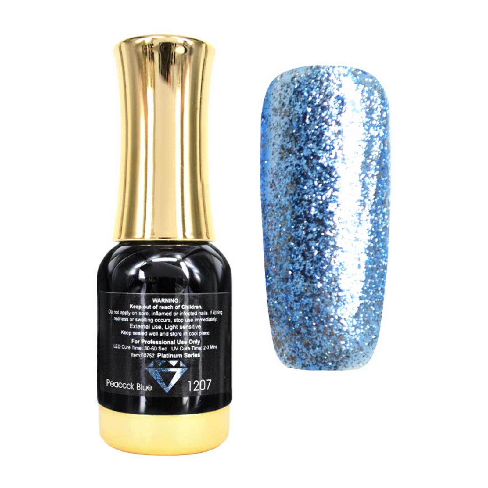 Venalisa -  1207 platinový gel Peacock Blue -  12 ml
