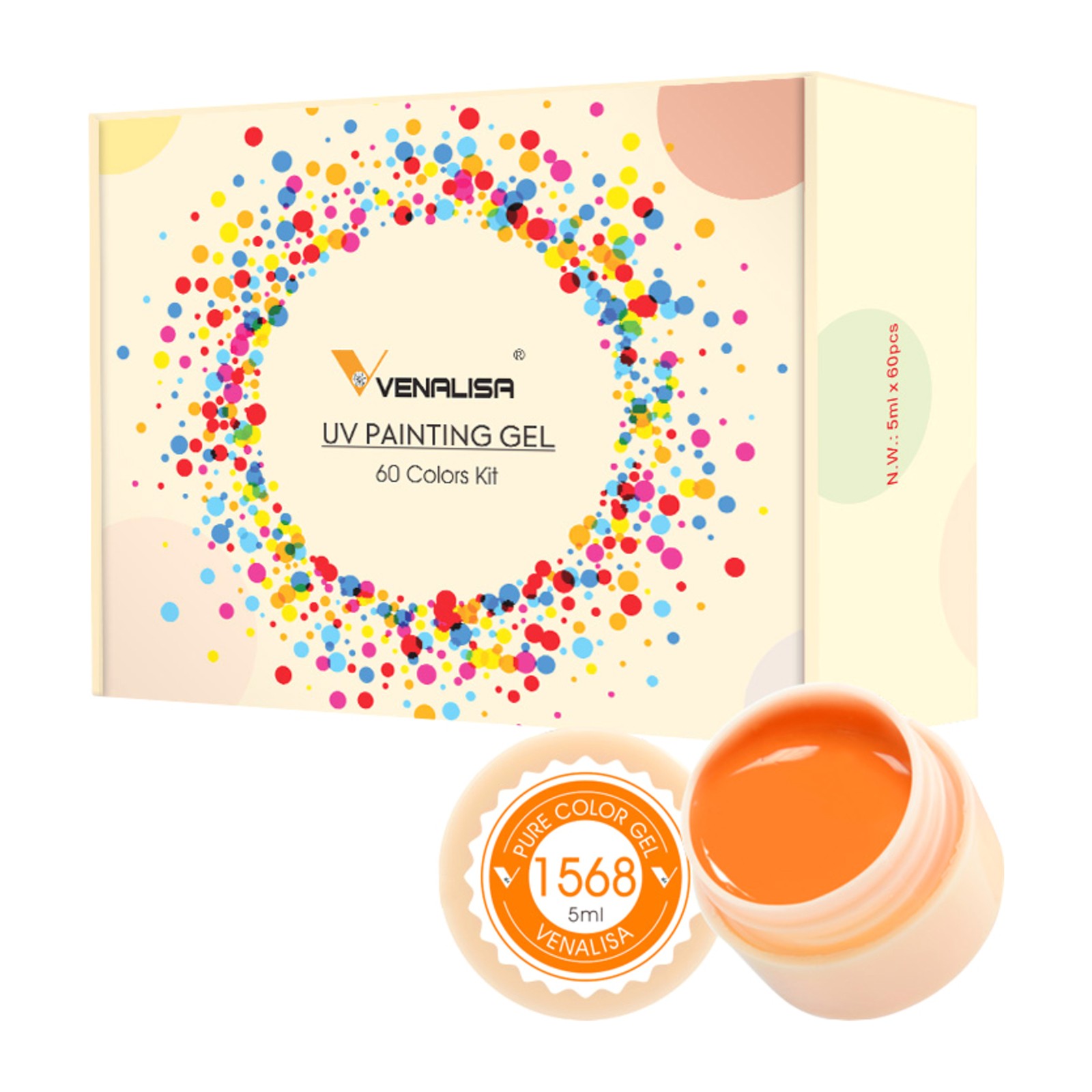 Venalisa -  BAREVNÝ GEL -  60 barevných gelů