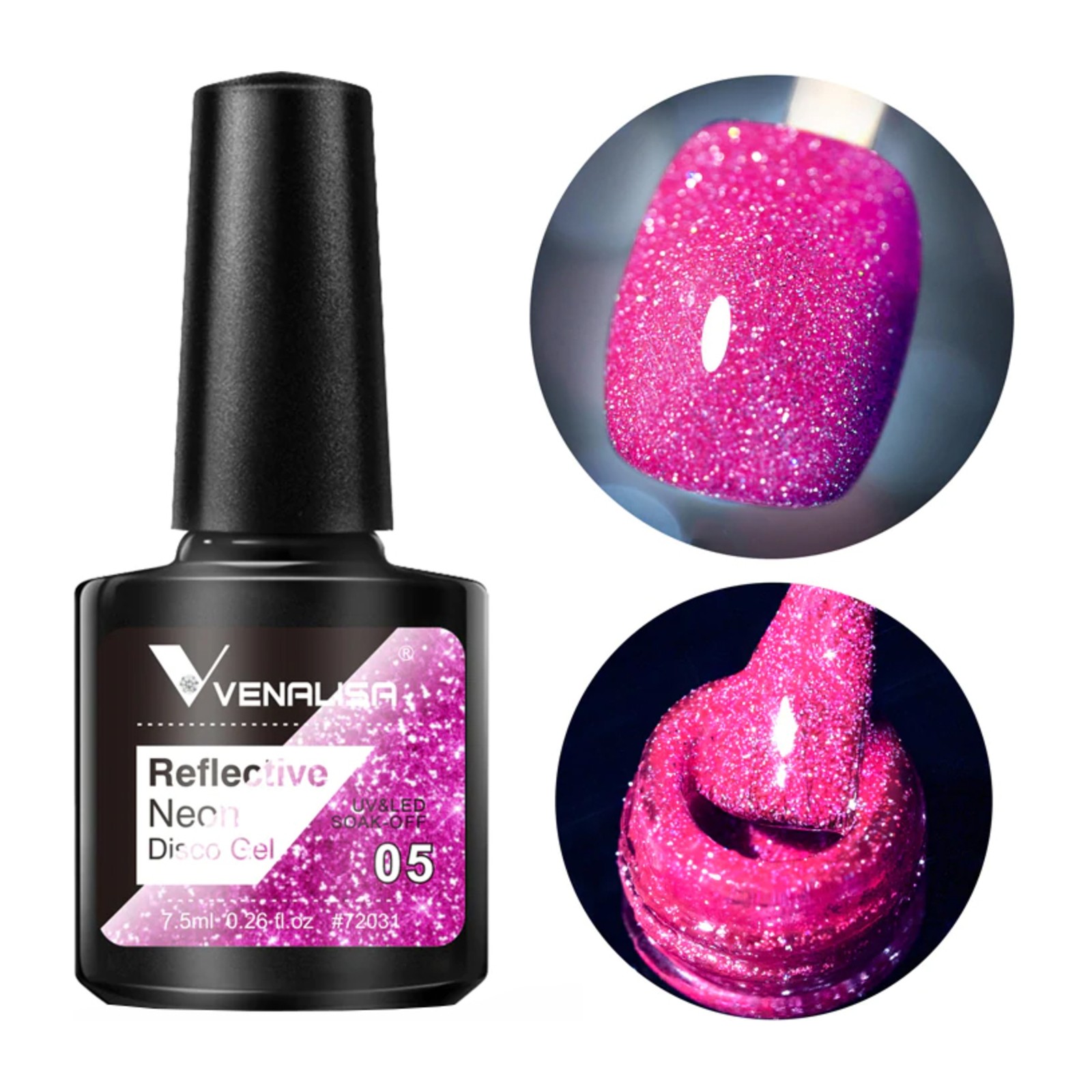 Venalisa -  Reflexní neonový disco gel -  BD05
