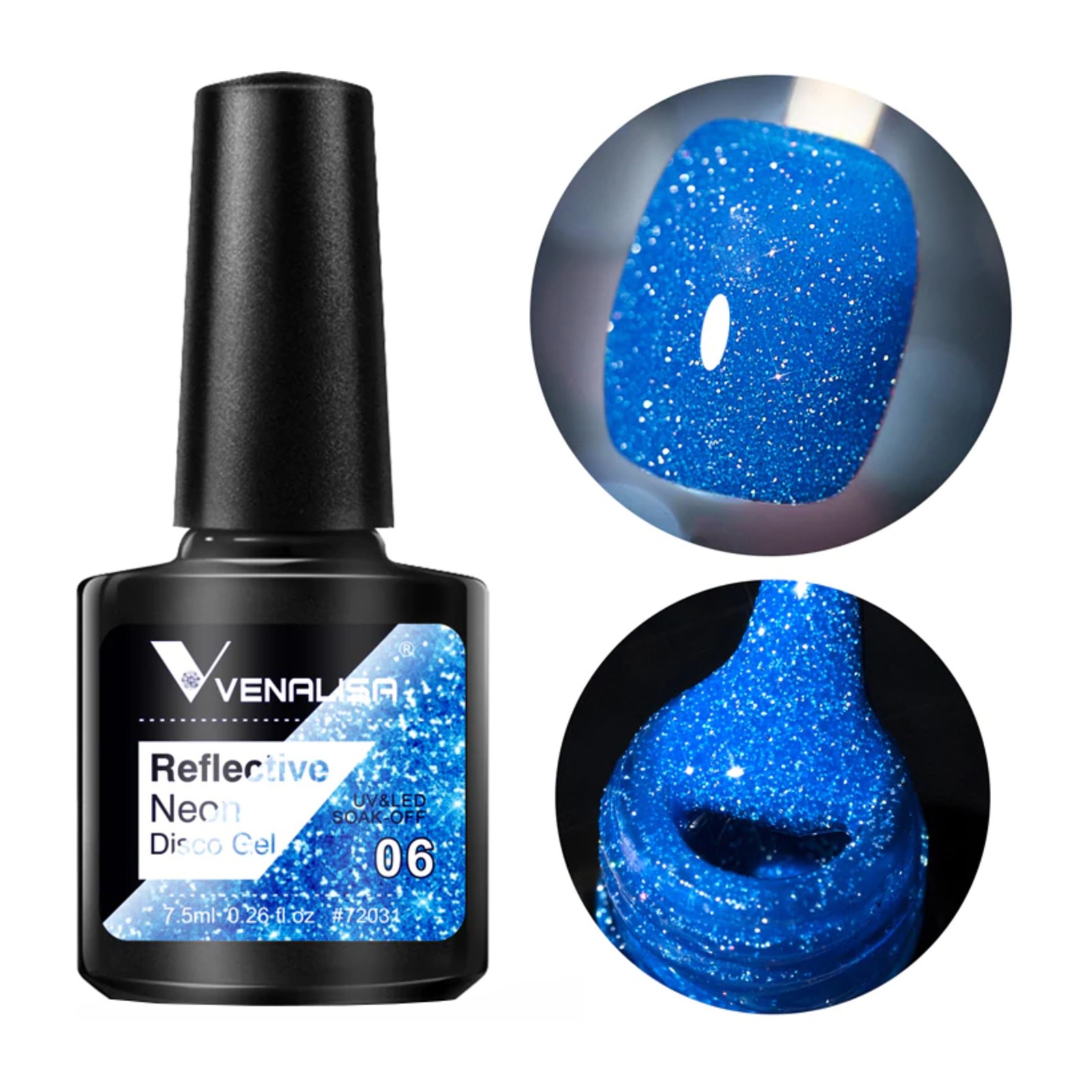 Venalisa -  Reflexní neonový disco gel -  BD06